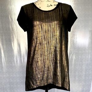 Black Short Sleeve Top